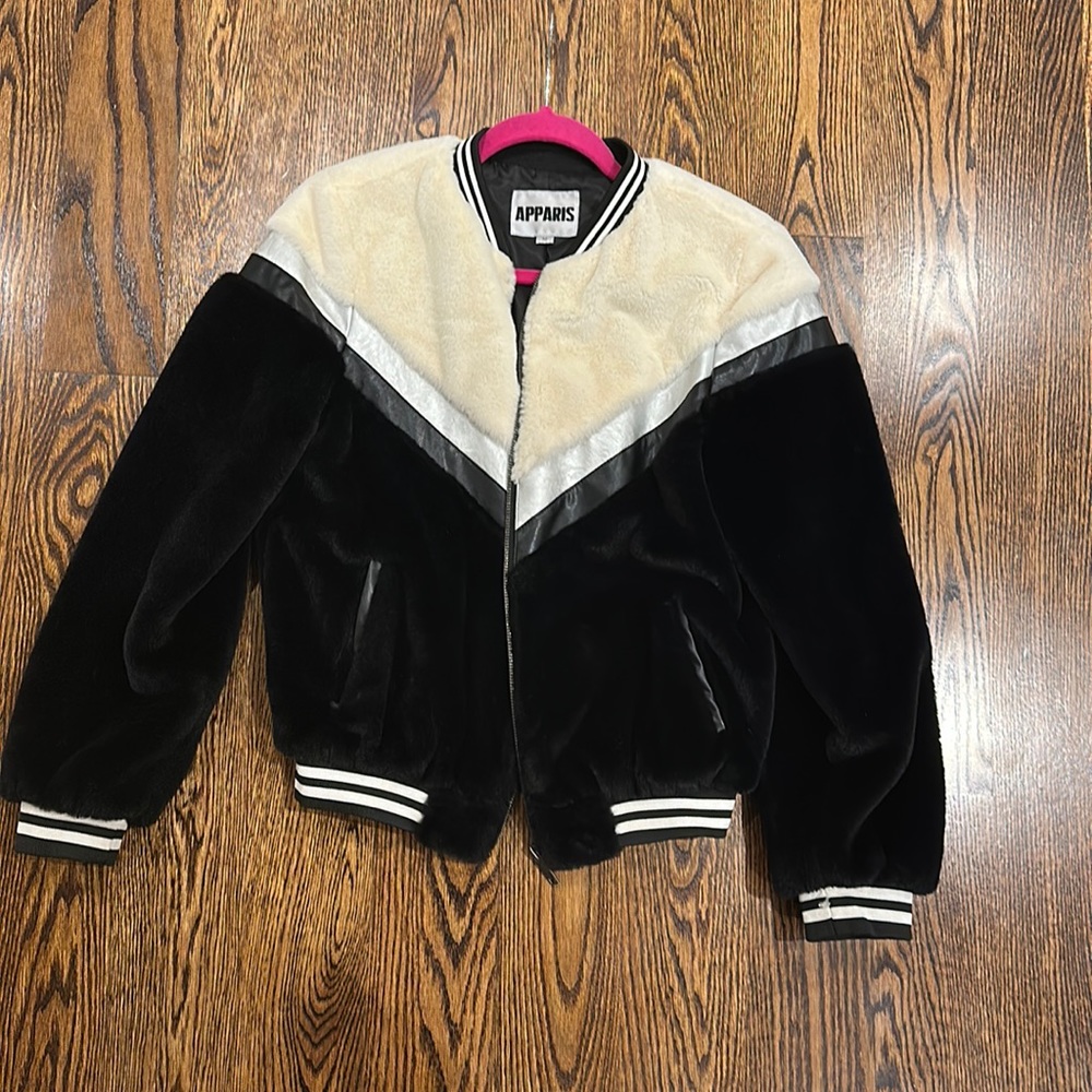 Apparis faux fur bomber jacket